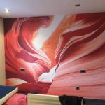 Vinilo aplicado en pared para habitación