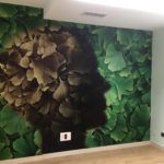 Vinilo aplicado en pared para habitación