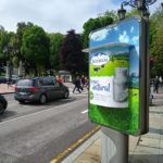Mupi corporeo para central lechera asturiana