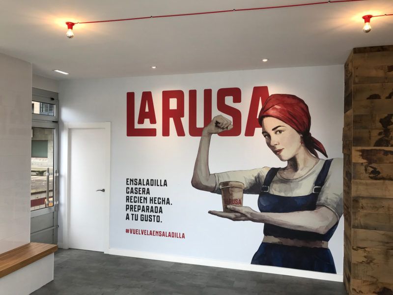 Vinilo para pared de La Rusa